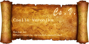 Cselle Veronika névjegykártya